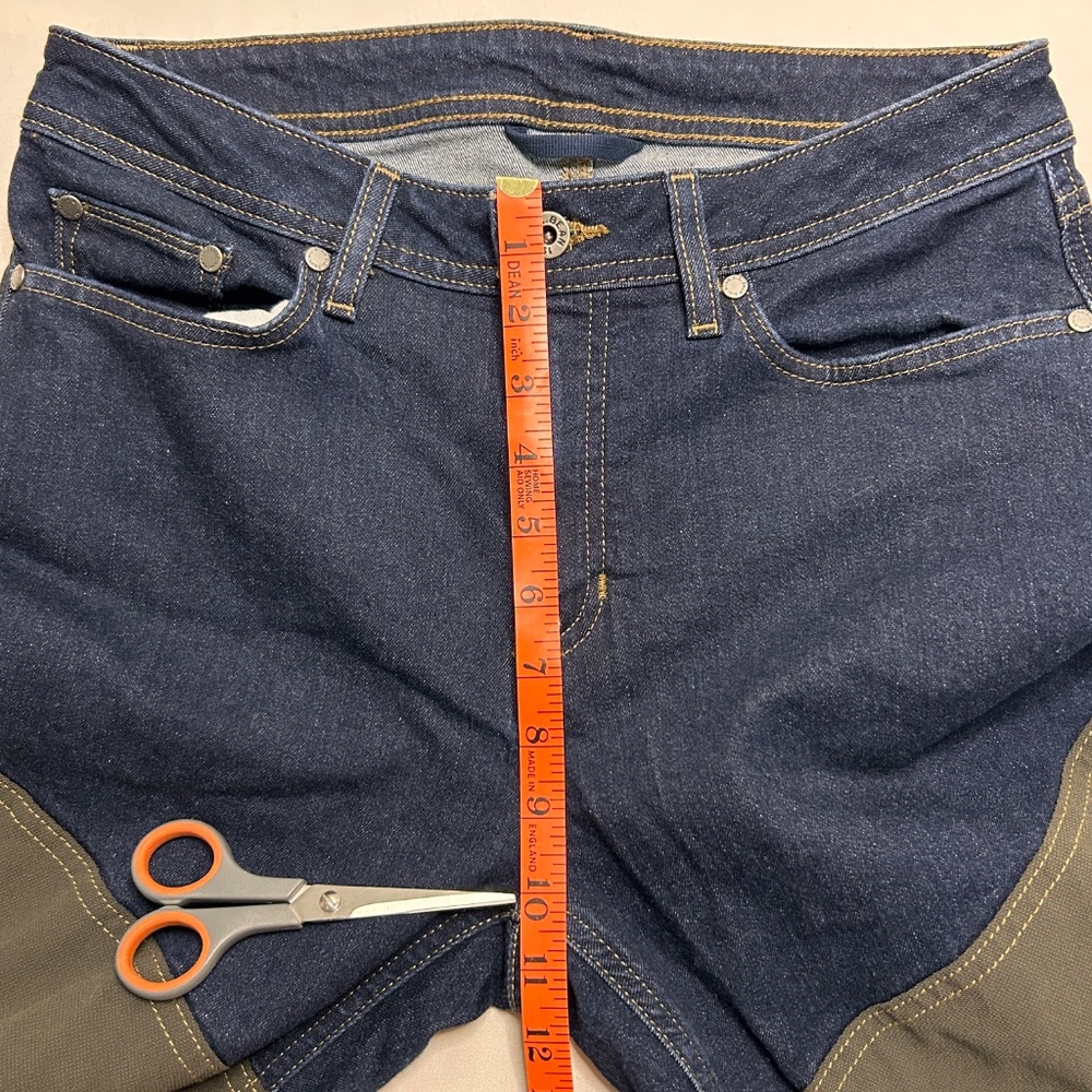 LL Bean Stretch Briar Jeans Womens 10 R Blue Denim Hunting Outdoor Workwear - Picture 14 of 14